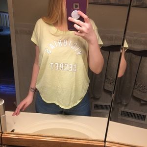 Pale Yellow Victoria’s Secret Tee